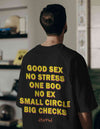 No Stress One Boo Oversized Black T-shirt