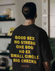 No Stress One Boo Oversized Black T-shirt