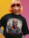 Deadpool’s Signature Oversized Black T-shirt