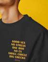 No Stress One Boo Oversized Black Sweatshirt