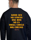 No Stress One Boo Oversized Black Sweatshirt