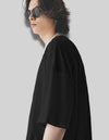 Premium French Terry Black Oversized T-shirt