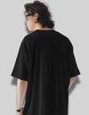 Premium French Terry Black Oversized T-shirt