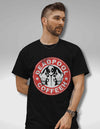 Deadpool Coffee Oversized Black T-shirt