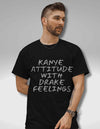 Kanye Attitude Drake Feelings Oversized Black T-shirt