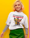 Deadpool Cat Couple Oversized White T-shirt