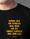 No Stress One Boo Oversized Black T-shirt