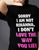 I Am Not Rihanna Oversized Black T-shirt