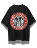 Deadpool Coffee Oversized Black T-shirt