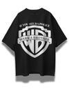 Warn A Brother Oversized Black T-shirt