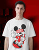 Disobey Mickey Oversized White T-shirt