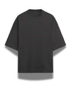 Premium French Terry Black Oversized T-shirt