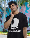 Play Deadpool  Oversized Black T-shirt