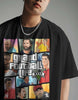 GTA X FIFA Oversized Black T-shirt