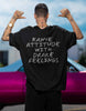 Kanye Attitude With Drake Feelings Oversized Black T-shirt