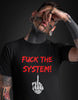 Fuck The System Black T-shirt