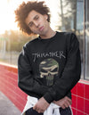 Thrasher Camo-Skull Black Sweatshirt